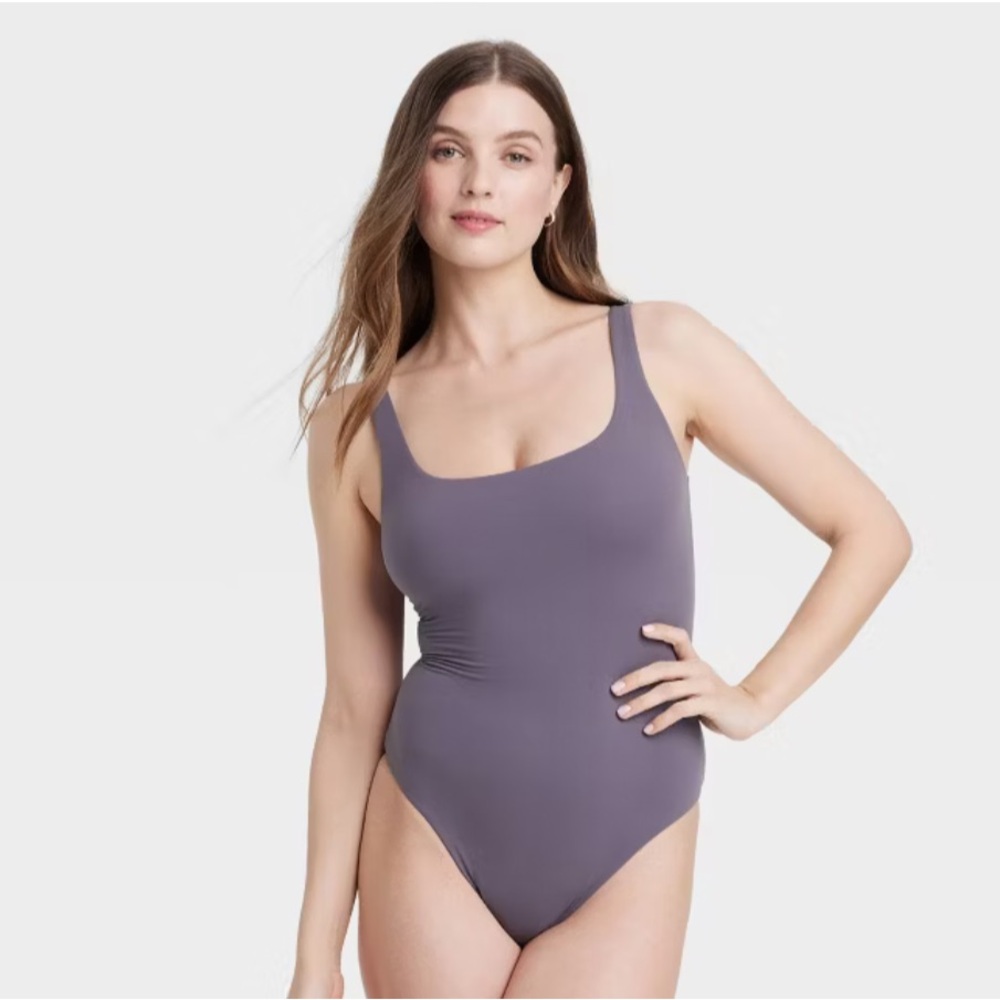 New Auden New Women's Luxe 4-Way Stretch Tank Bodysuit